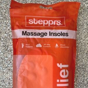 Stepprs Insoles Memory Foam Soles Massage Shoe Inserts Womens 8 Mens 7 NWT